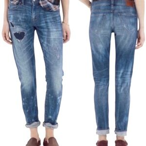 Madewell Distressed Slim Boyjean in Breakers Wash